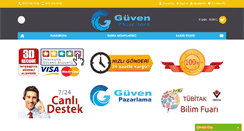 Desktop Screenshot of guvenpazarlama.com